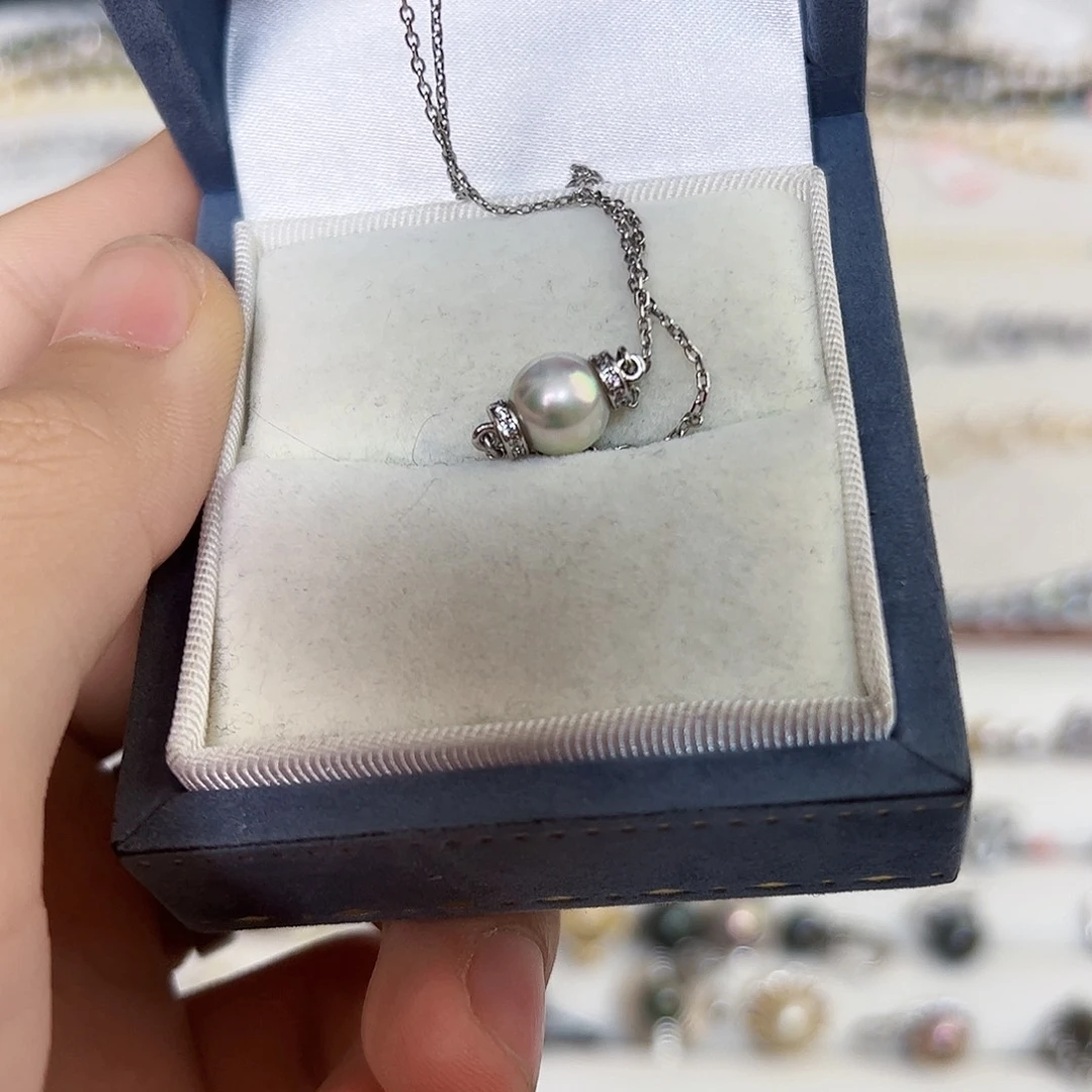 海水珍珠颈饰银S925镶嵌