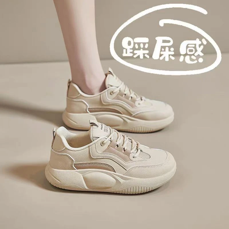 A3松糕鞋春季新款百搭厚底增高运动老爹鞋ins潮休闲小白鞋