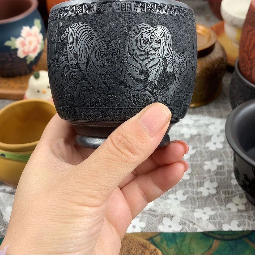 紫砂茶杯高端主人杯