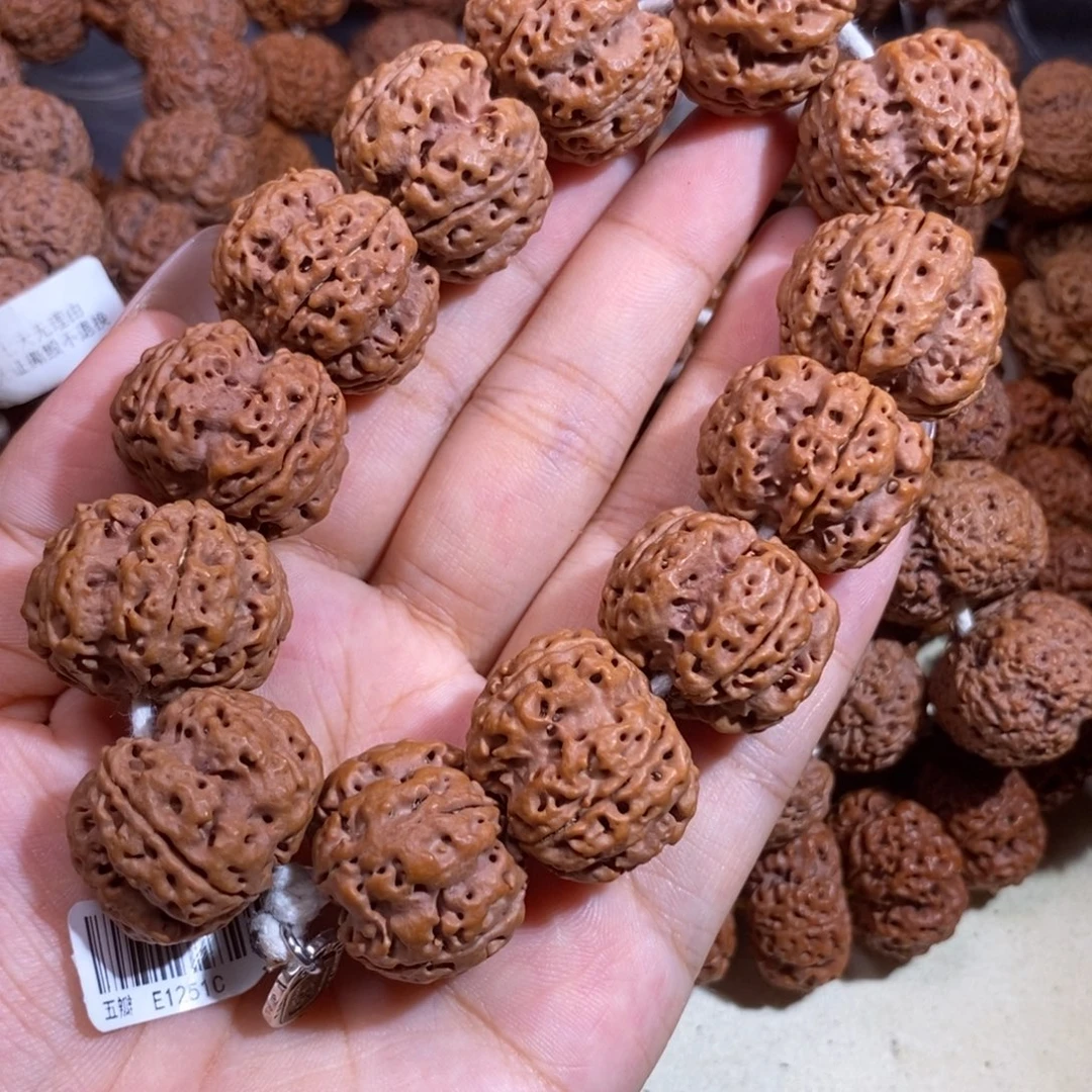 用***4金刚菩提手串超头铁血龙王25mm