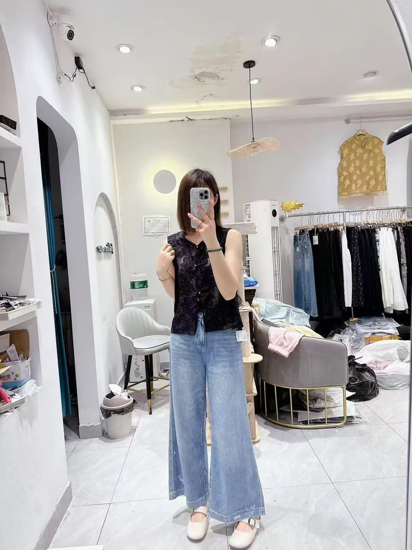 热卖爆品 推荐自留款显瘦国风无袖马甲背心上衣