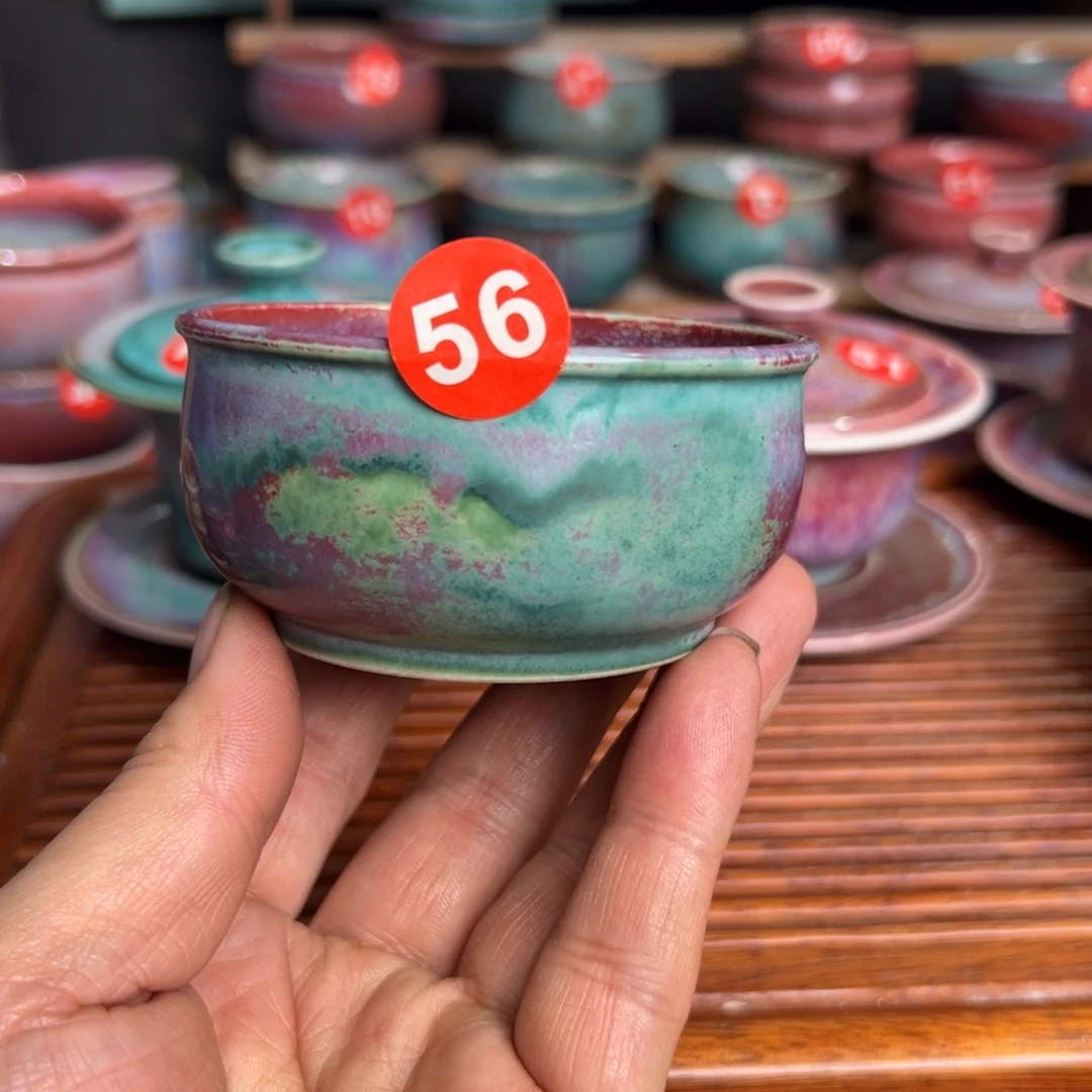 手工制作钧窑茶器