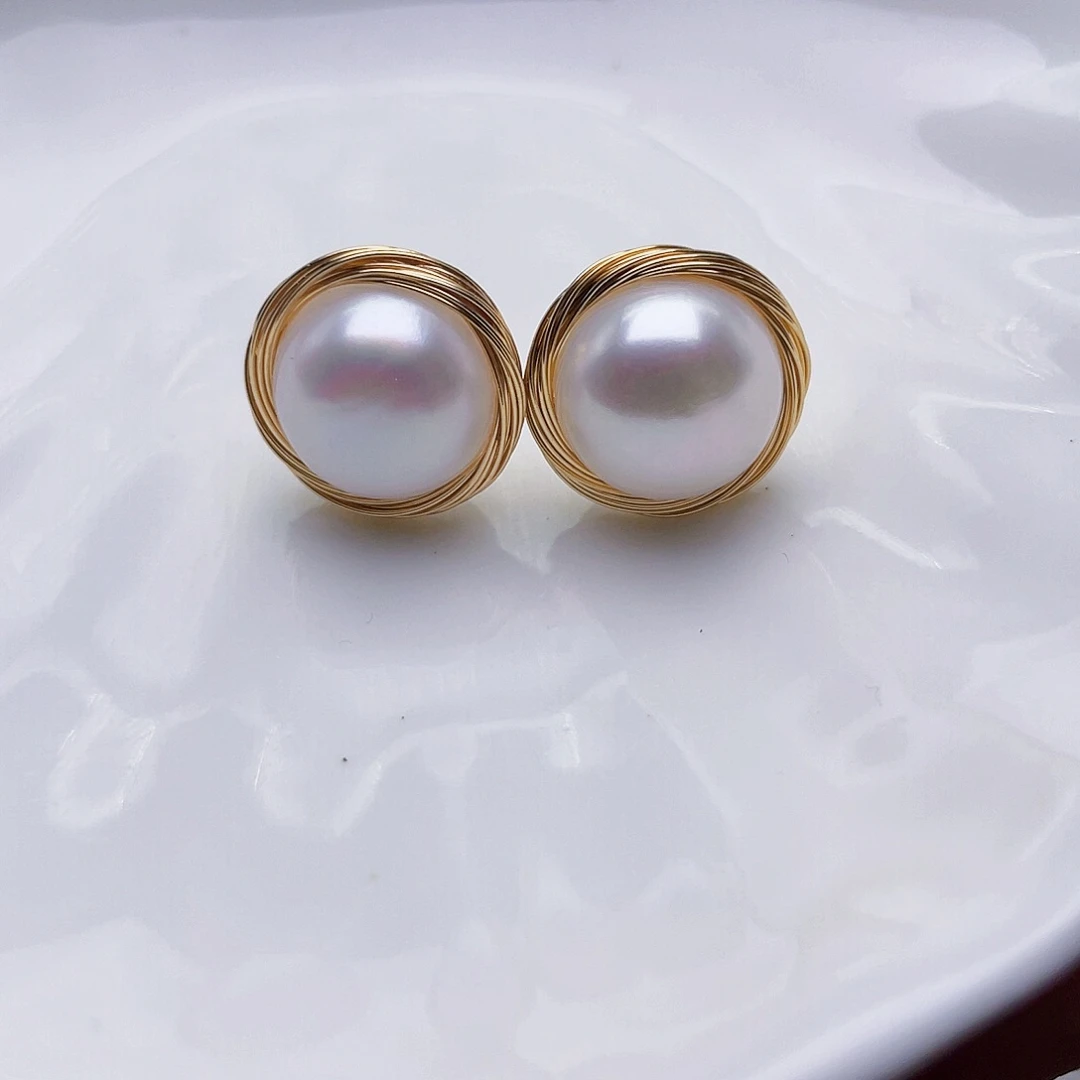 未镶嵌淡水珍珠耳饰
