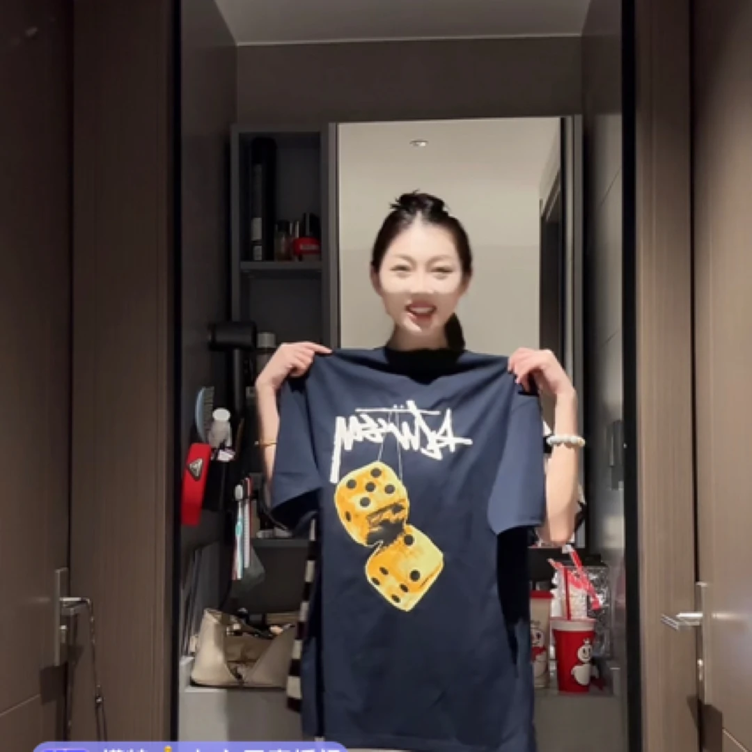 LJ阿祖春夏新款潮牌宽松百搭情侣装短袖T恤男 S256224