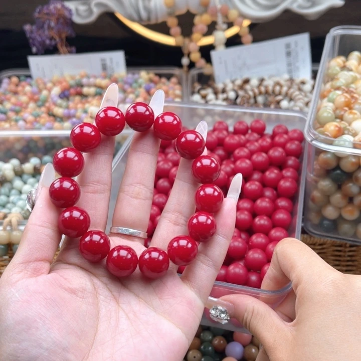 白玉菩提吊坠k14.5mm20颗。朱砂供