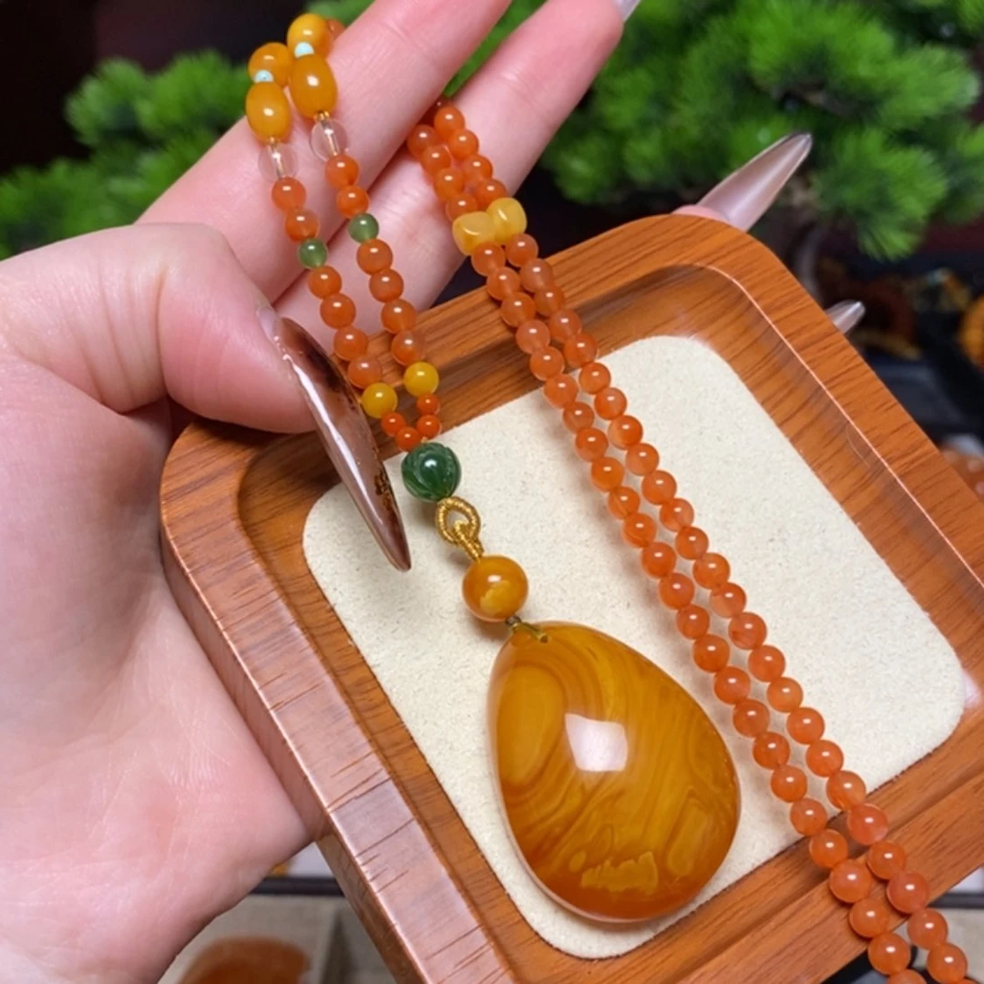 【闪购商品】蜜蜡颈饰未镶嵌项链