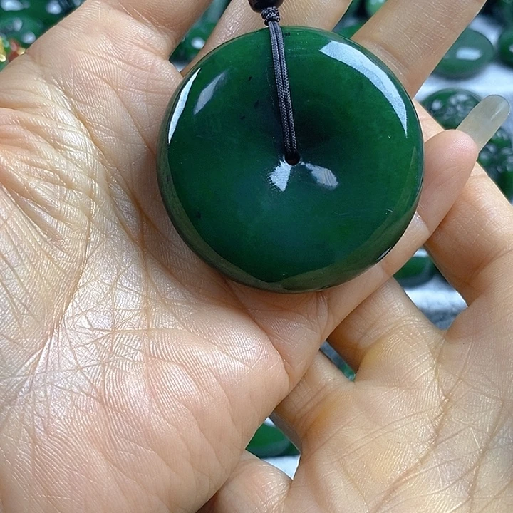 和田玉（碧玉）未镶嵌吊坠(不含链)