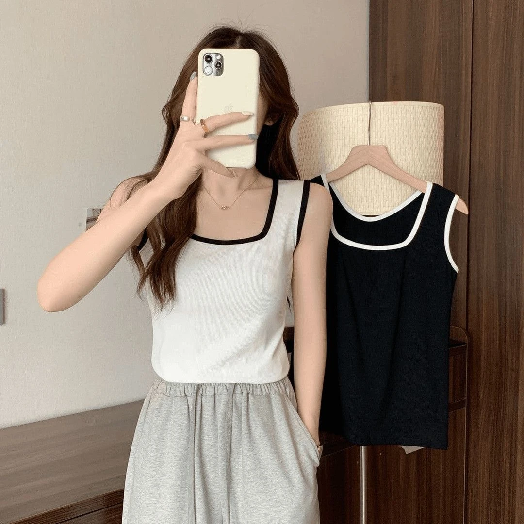 80-210斤吊带背心女内搭外穿显瘦遮肚子胖MM夏季宽松防走光打底衫