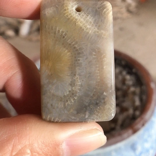 硅化玉吊坠未镶嵌