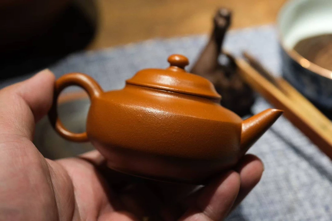 【小崔的茶事】苏铭智水平手拉壶鸡蛋黄调砂漆罐纯手工泡茶壶105cc