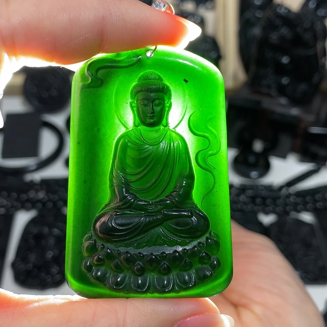 岫玉未镶嵌纯天然岫玉颈饰