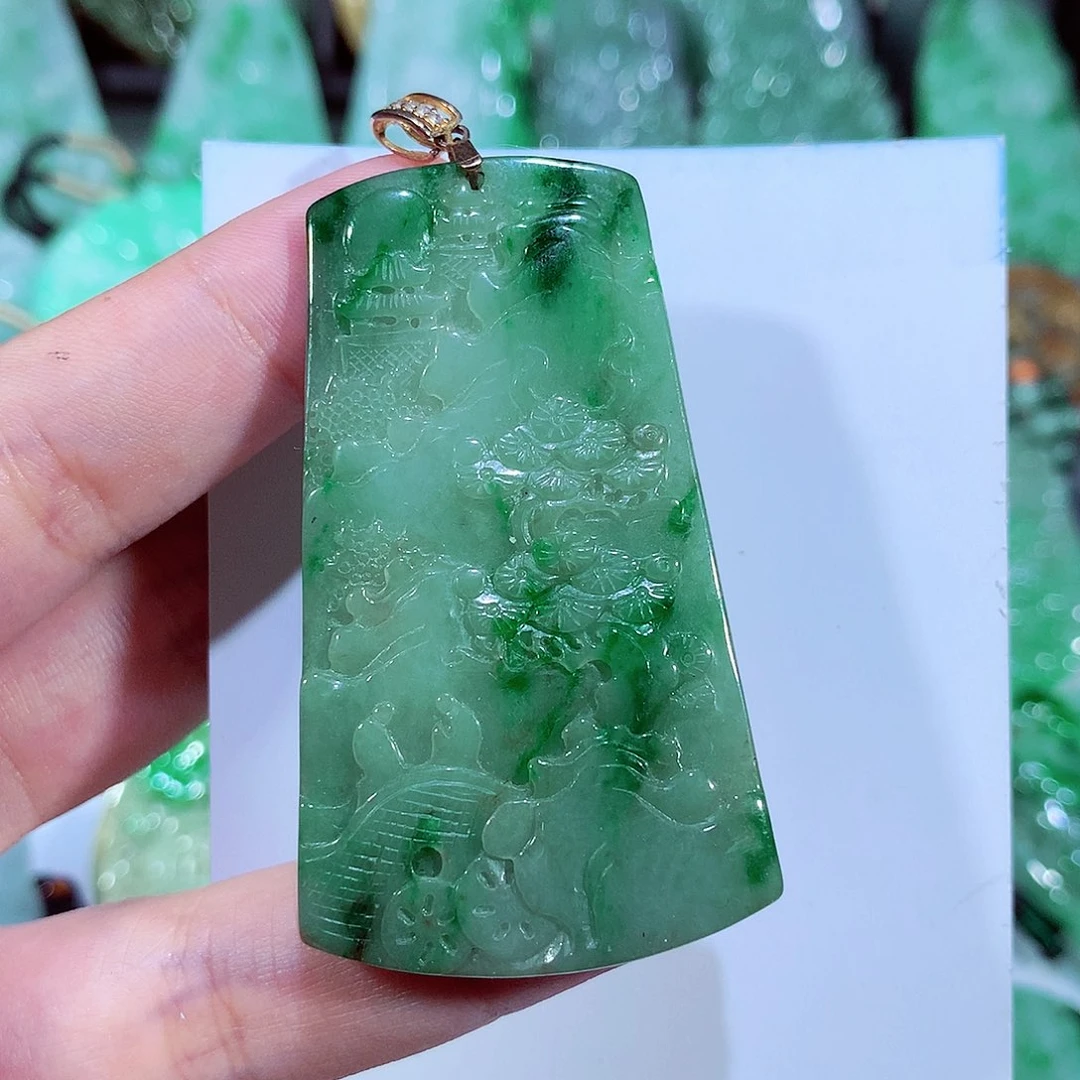 翡翠未镶嵌吊坠(不含链)