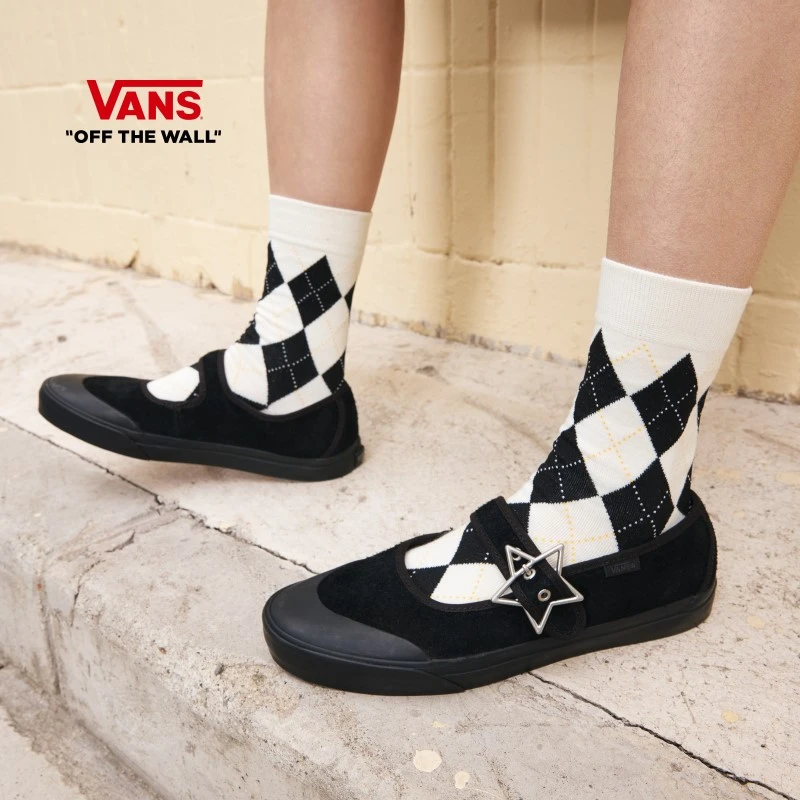 VANS范斯官方 Mary Jane商场同款五角星扣头气质玛丽珍鞋CRRCJJ