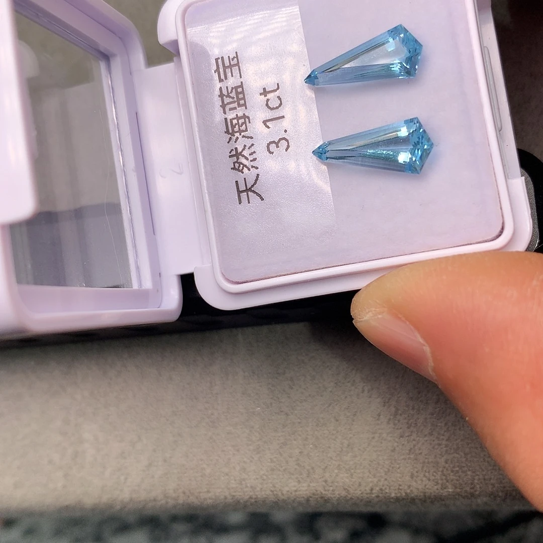 裸石海蓝宝石3.1克拉