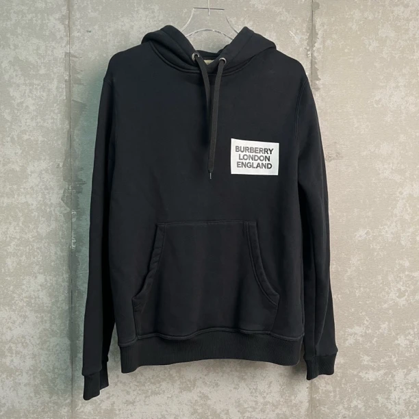 未使用 WE11 DONE S*1//博柏利黑色印花帽衫/15649