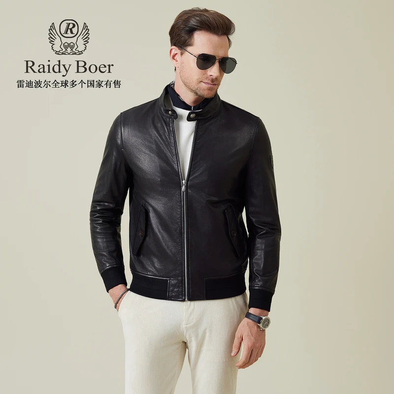【油蜡牛皮革】雷迪波尔皮衣男款25秋复古真皮老钱风皮夹克外套2539