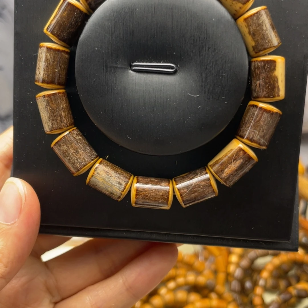 欢***行竹10湖南梅鹿竹竹填芯手串