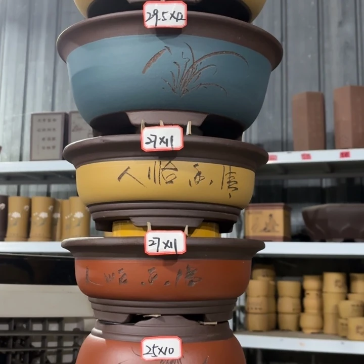 花盆紫砂100-6。