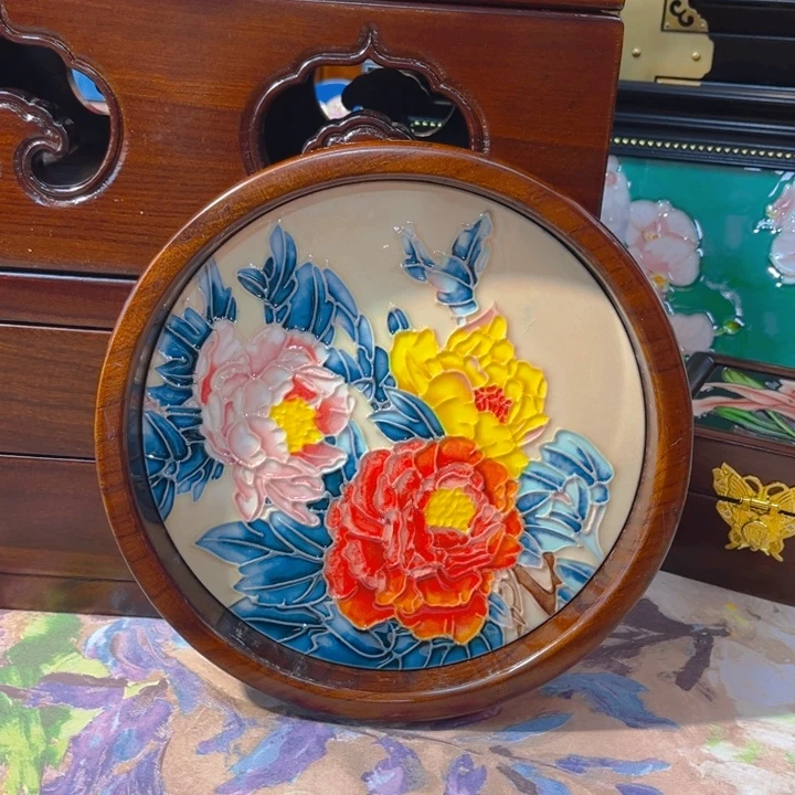 木瓷板画艺术作品