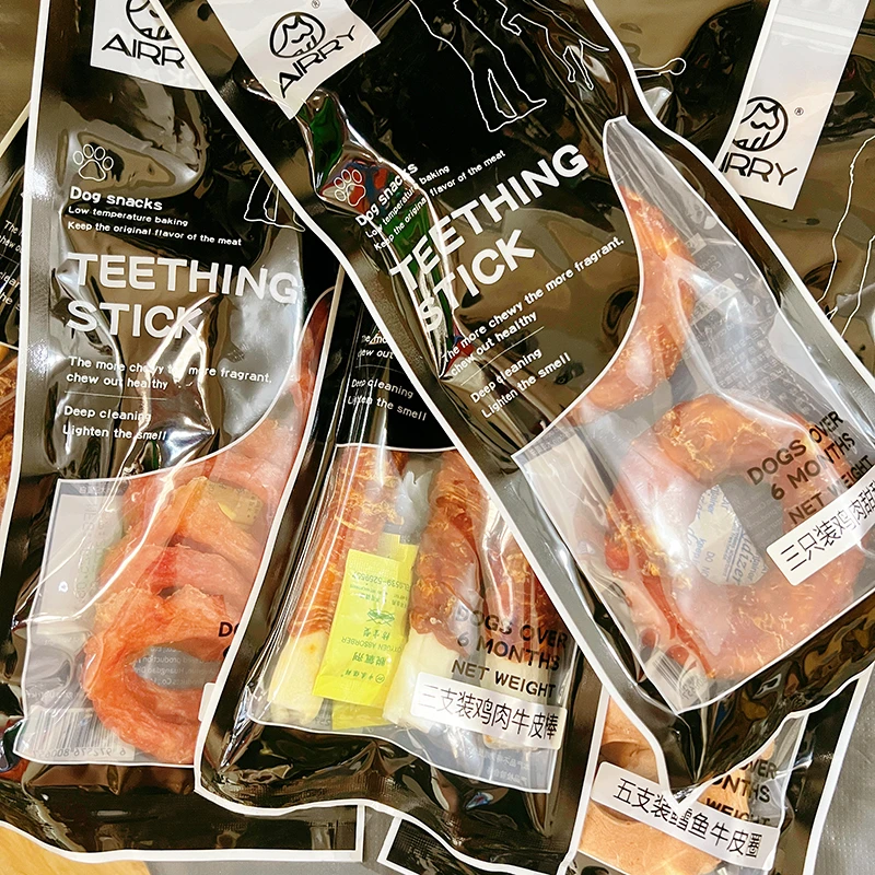 AIRRY宠物狗狗零食训练奖励鸡肉圈鸭肉牛皮耐咬成犬幼犬磨牙逗趣