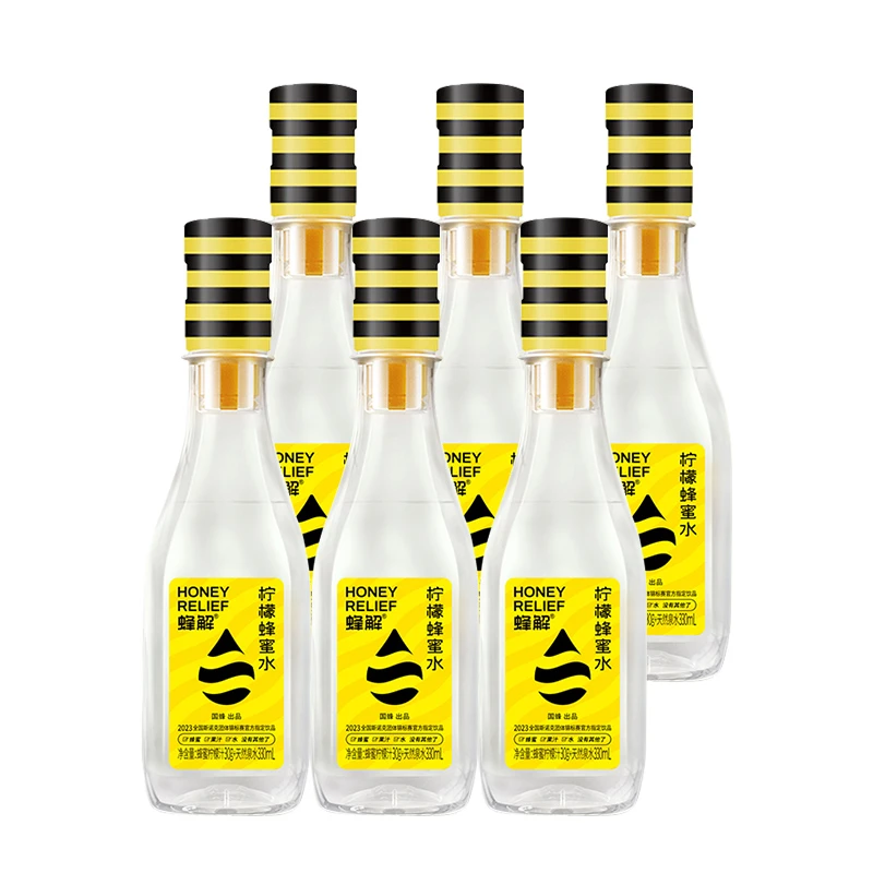 蜂解柠檬蜂蜜水分离式健康便捷式330ml整箱饮料聚餐