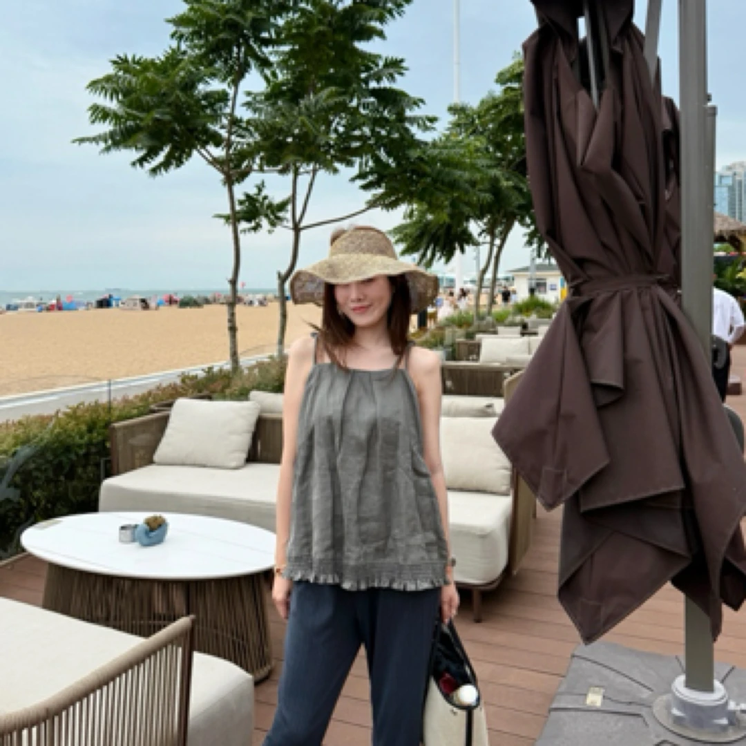 no褪大象度假风吊带578