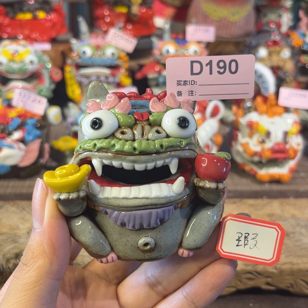 泥塑纯手工茶宠摆件