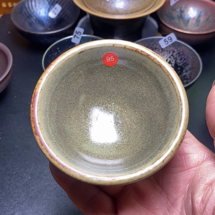 茶盏龙窑柴烧建盏茶器