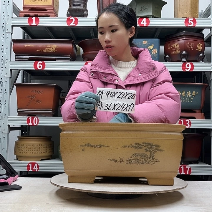 紫砂花盆紫砂花盆