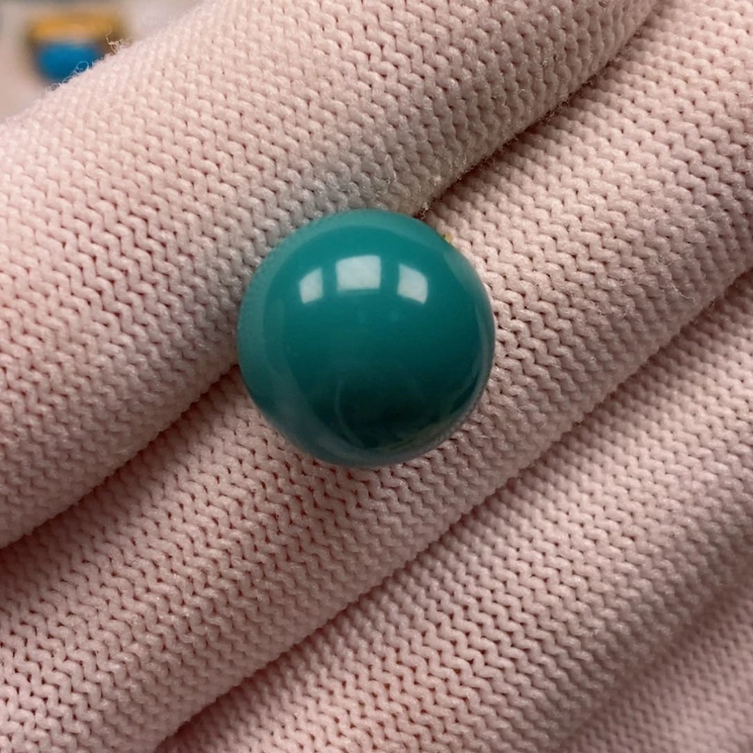 绿松石未镶嵌圆珠Aa406/14.5