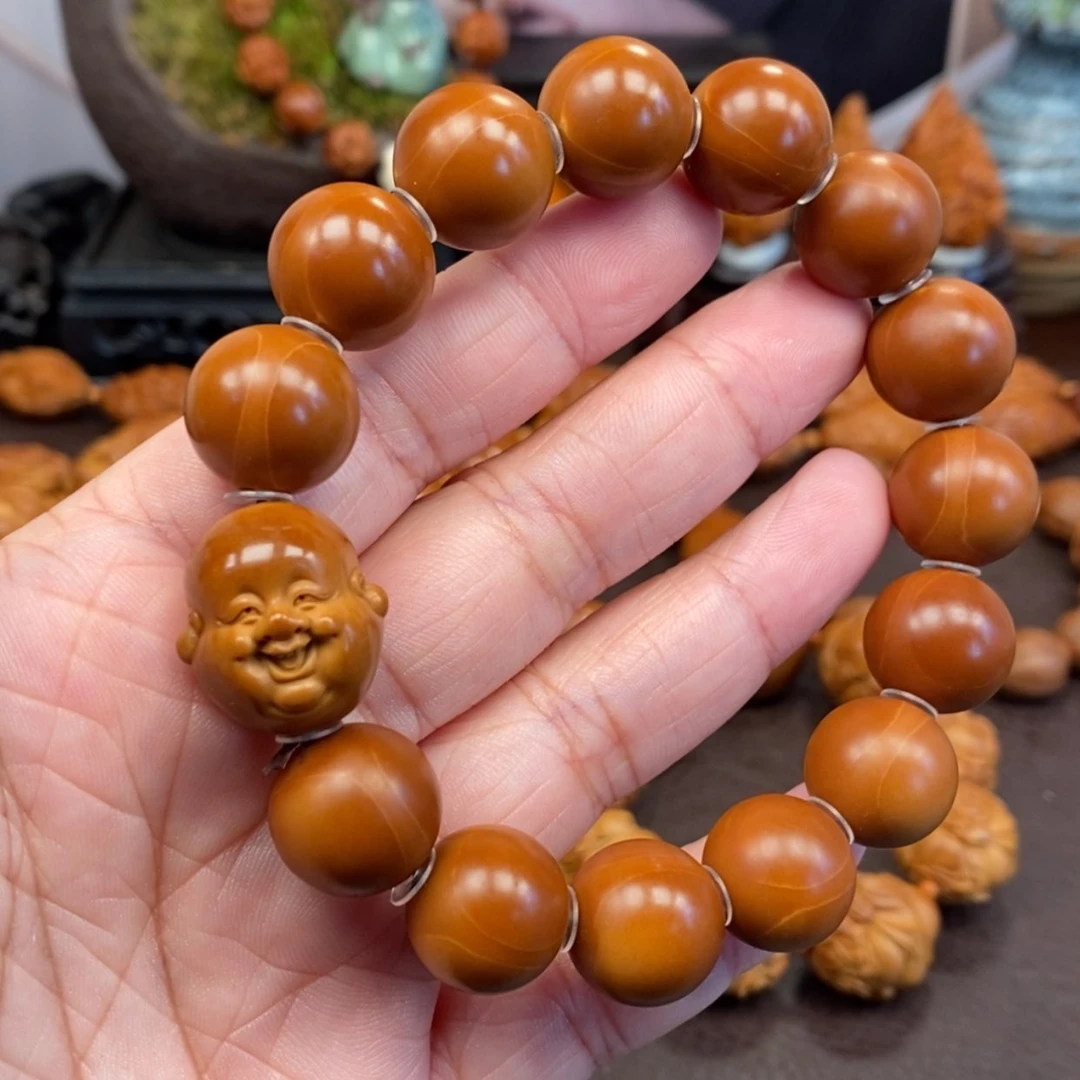 【闪购商品】橄榄核吊坠正圆光珠