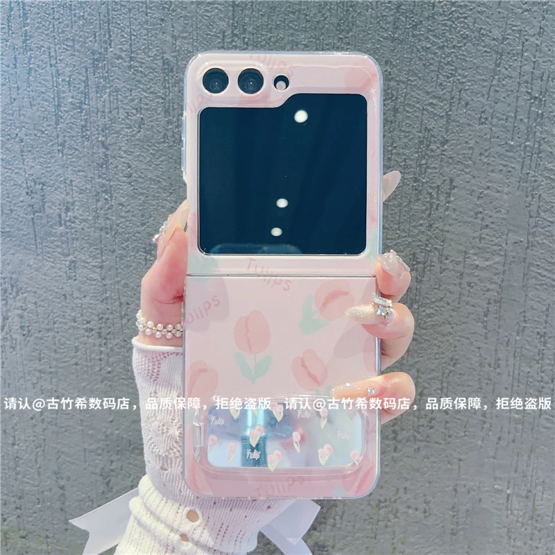 （三星zflip6系列）透明折叠壳适用三星zflip6/三星zflip5手机壳潮