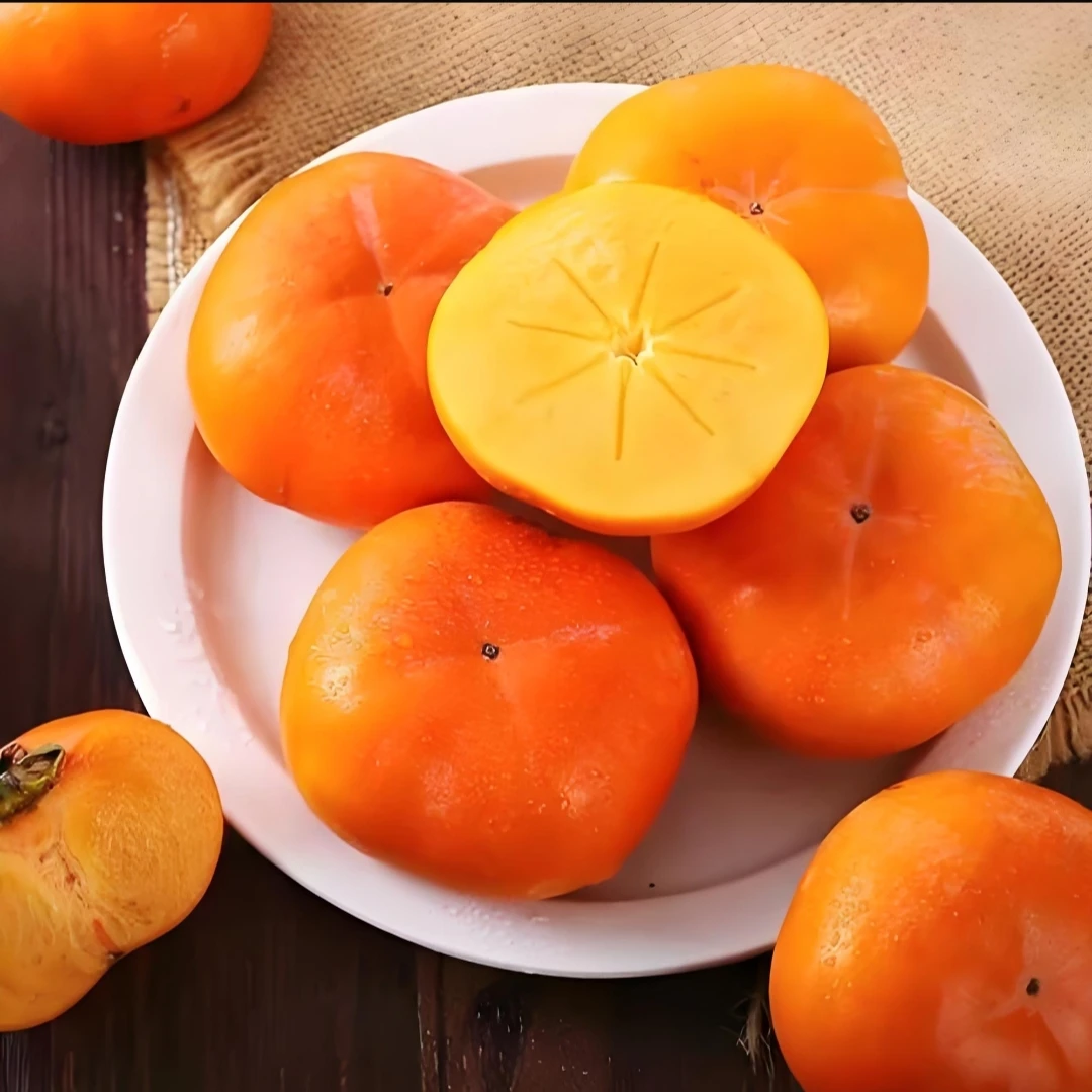 【八颗装】巧克力甜脆柿子 脆甜好吃 四斤左右   只发山西省内