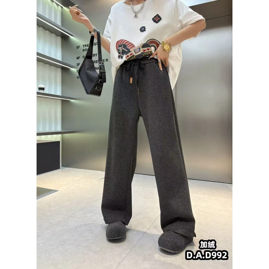 （满姐推荐）大码加绒窄版直筒裤显瘦显高200斤弹力爆款992