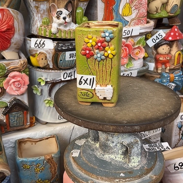 粗陶材质多肉花盆