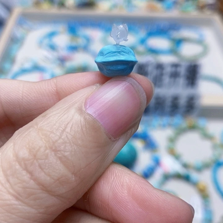 绿松石未镶嵌挂件13