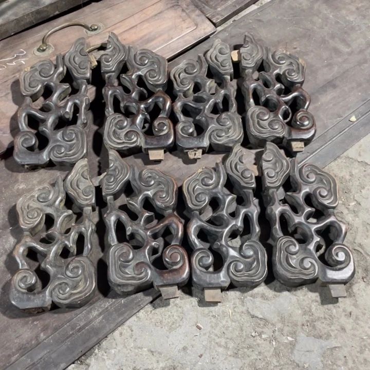 用***品木花梨木花板，8个