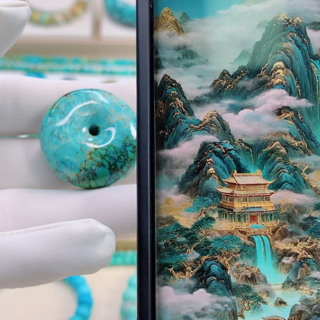 未镶嵌绿松石珠宝奇石