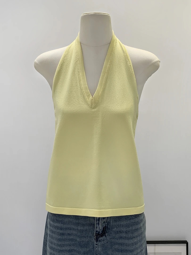 【部分现】V领宽松无袖吊带背心女2025夏新款薄款内搭单穿上衣M1106