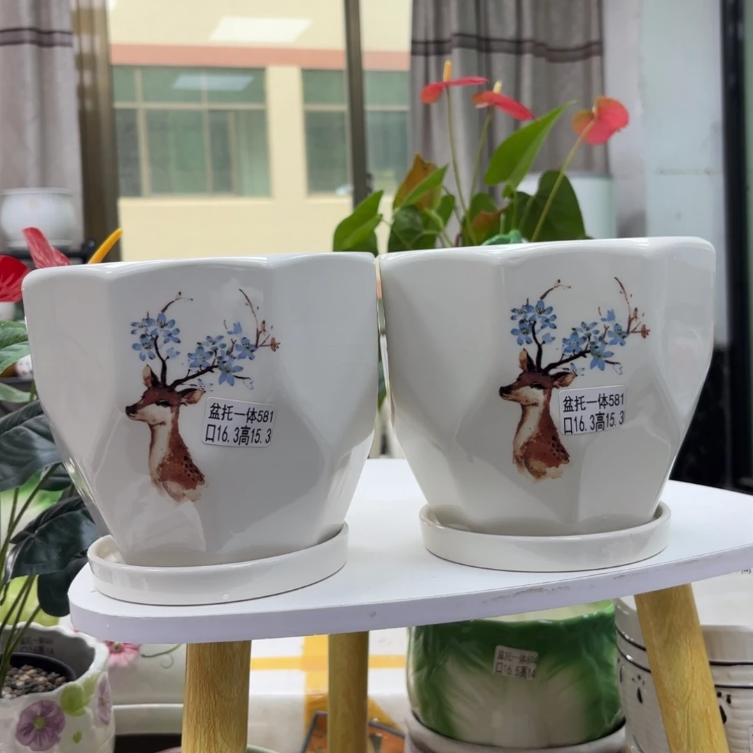 @夏西陶瓷花盆@@5581