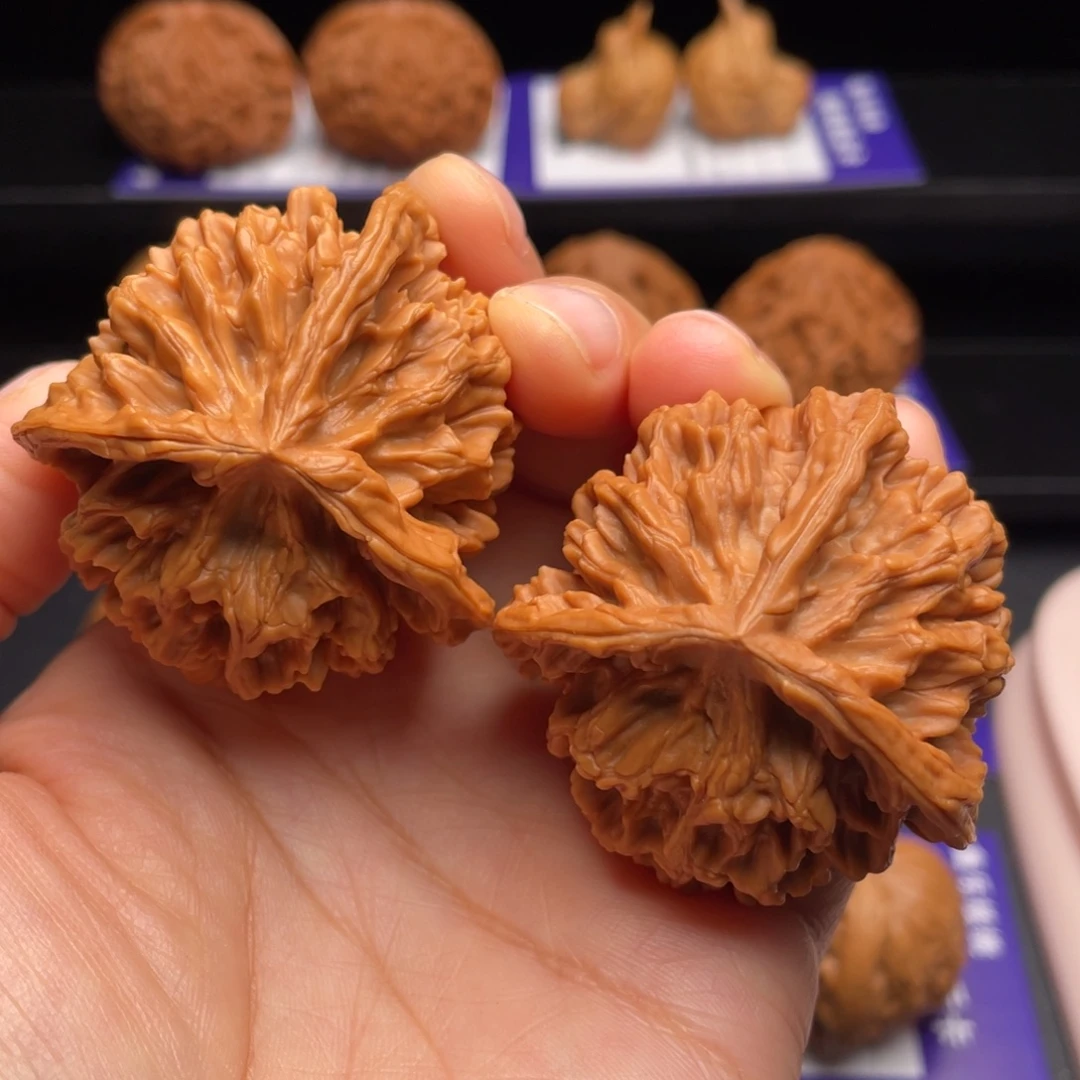 把件文玩核桃三棱47尺57克