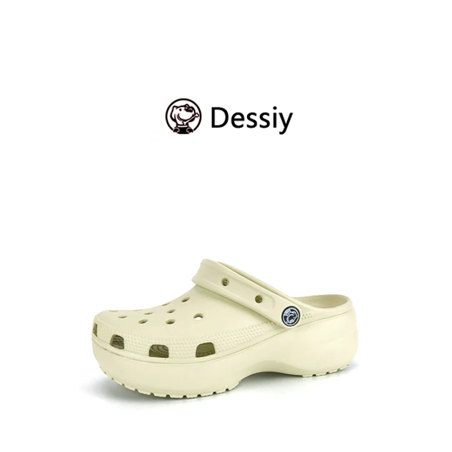 *云朵洞洞鞋（跟高4.1cm）夏季厚底增高女鞋外穿沙滩鞋夏季D1120