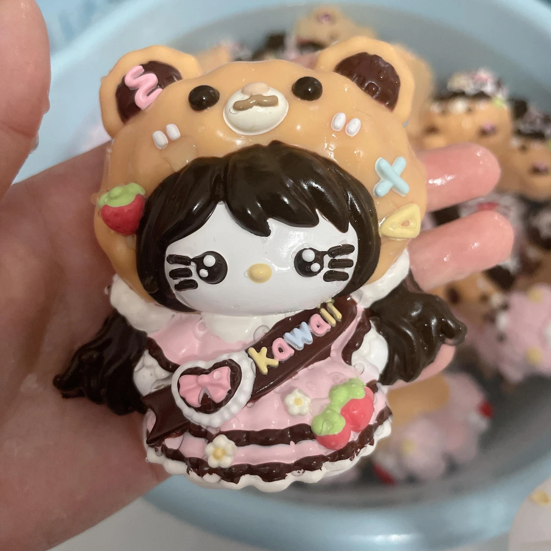 【甜巧莓熊KT】食品级硅胶捏捏纯手工制作瑕疵专场链接DIY