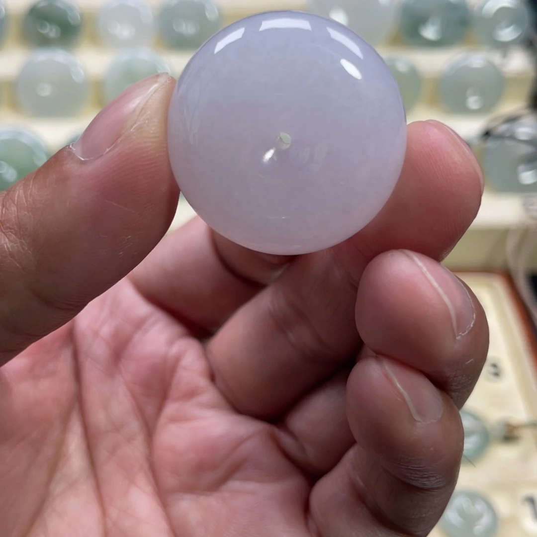 翡翠未镶嵌颈饰28.9-12.7