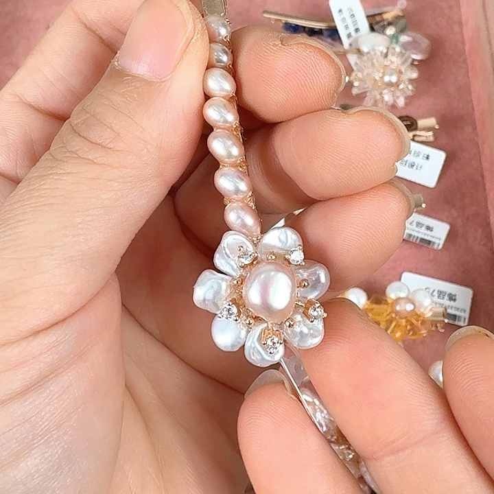 未镶嵌淡水珍珠发饰