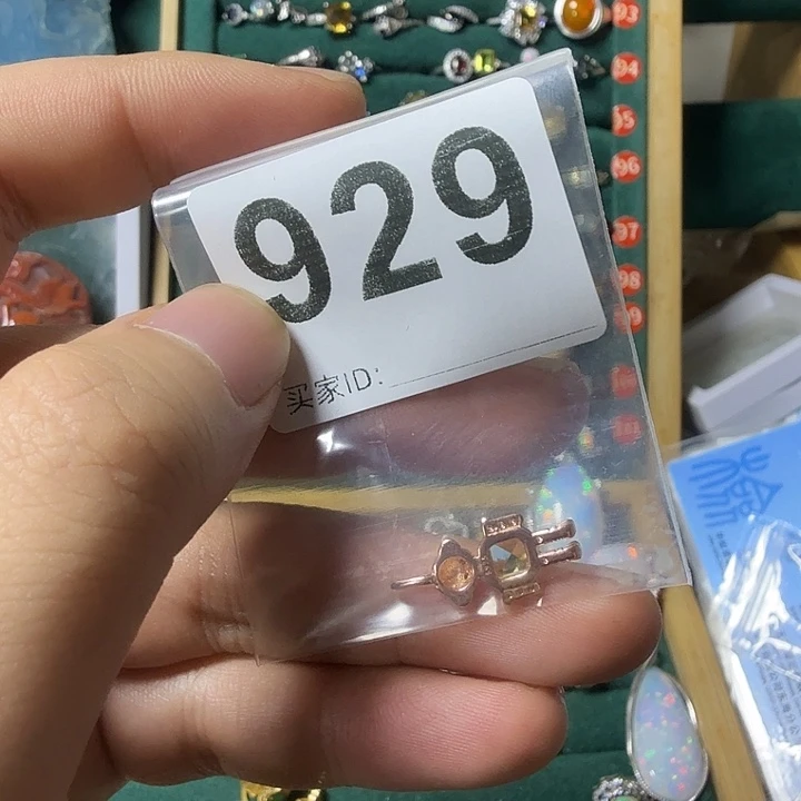 晚***菀戒指银S925镶嵌托帕石