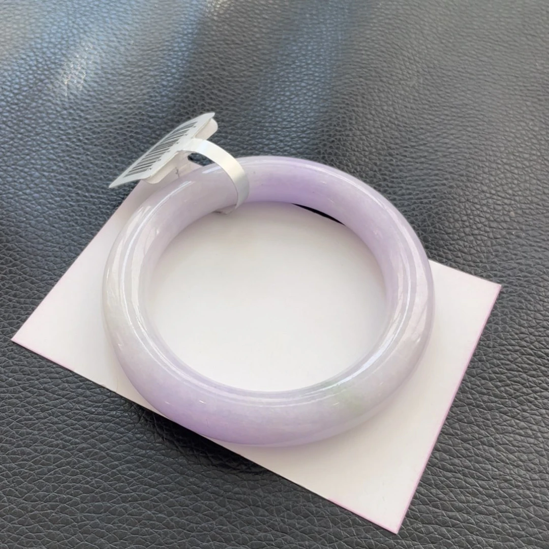 翡翠未镶嵌手镯58.3圆条棉线