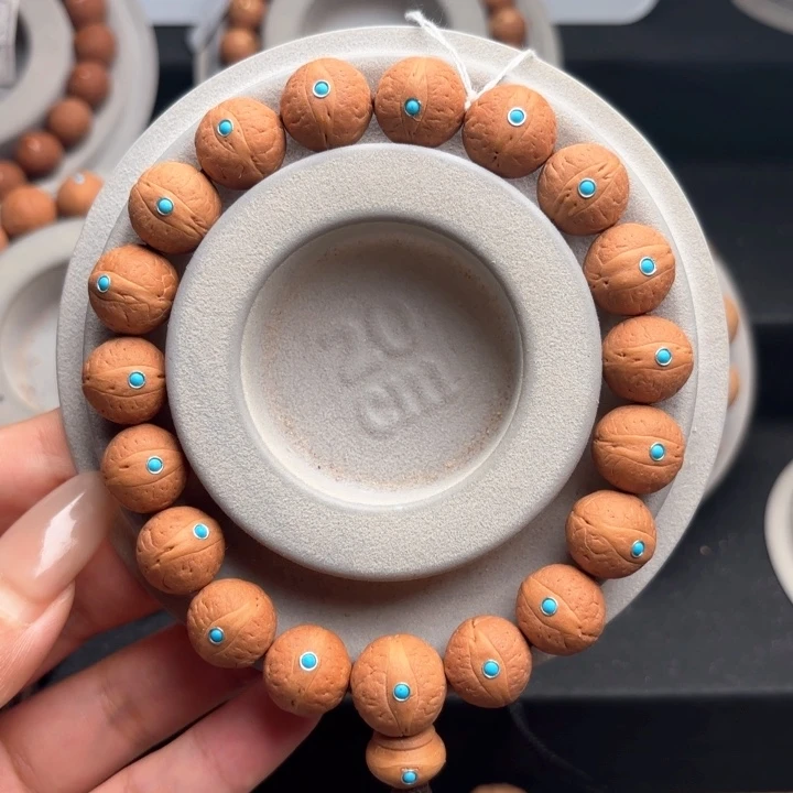 龙眼菩提手串镶嵌凤眼菩提