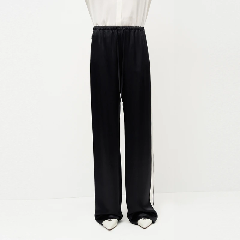 【金拐子专属】edition时尚高腰运动风松紧腰休闲长裤#EBC3PAT032