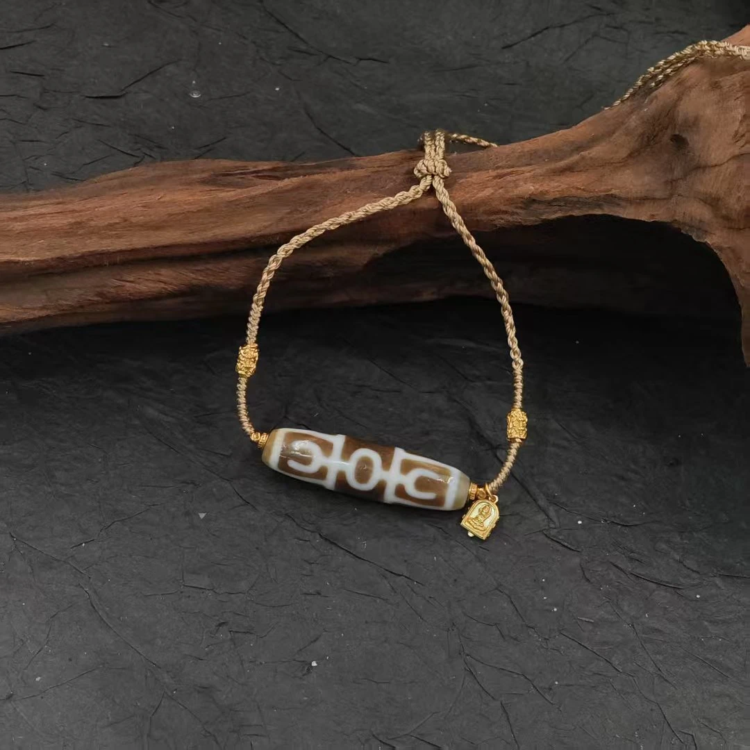 铜合金亚克力项链 【索兰仁钦珠宝】金G杵项链 A879